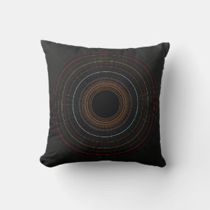Cojín Decorativo Impresión de arte de geometría de círculos concént