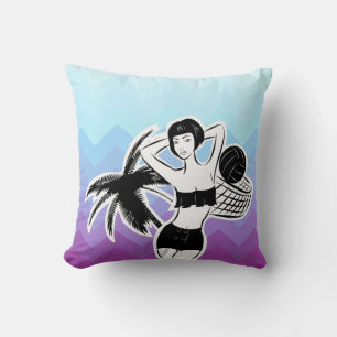 Cojín Decorativo Impresión de Chevron de Sunset Resort