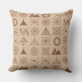 Cojín Decorativo Impresión de cosechas geométricas - Matemática de