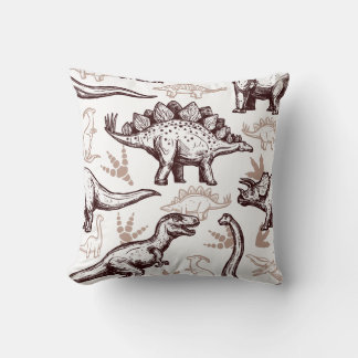 Cojín Decorativo Impresión de dinosaurios retro