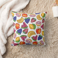 Impresión de frutas Uva Banana Manzana Fresa Limón