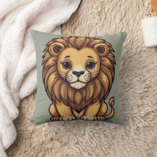 Cojín Decorativo Impresión de grupo de leones