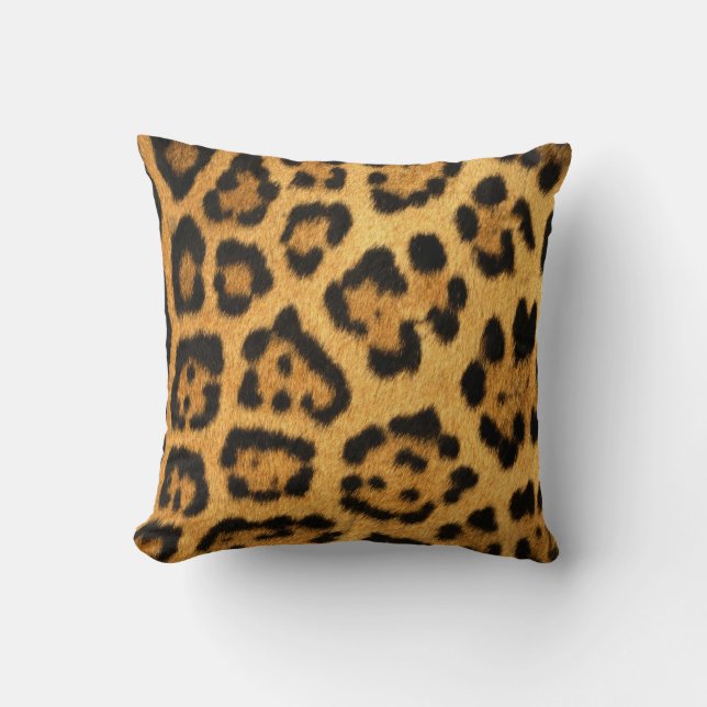 Cojín Decorativo Impresión de harina Jaguar (Anverso)