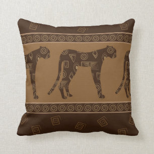 Cojín Decorativo Impresión de la materia textil del leopardo en