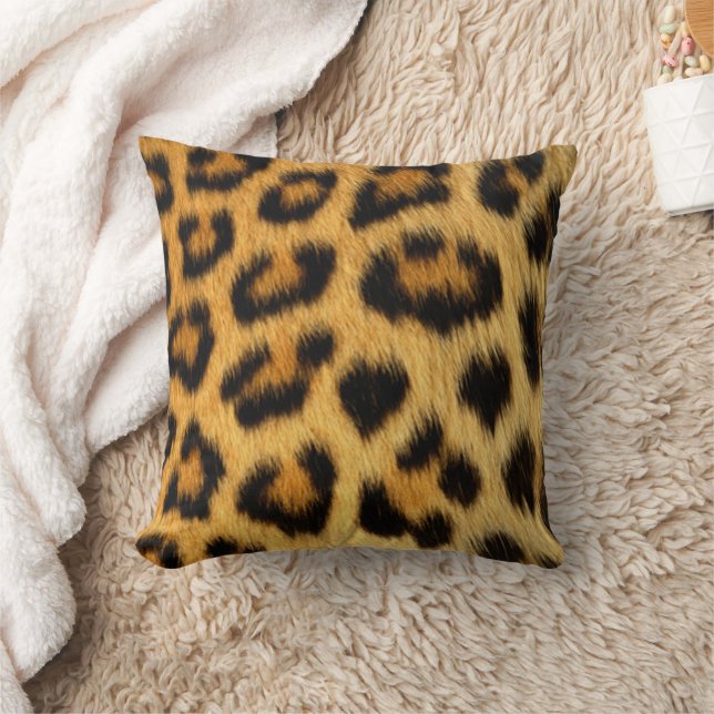 Cojín Decorativo Impresión de leopardo (Manta)