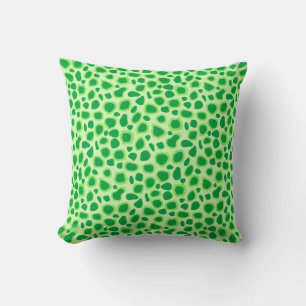 Cojín Decorativo Impresión de leopardo - Tonos de verde animo