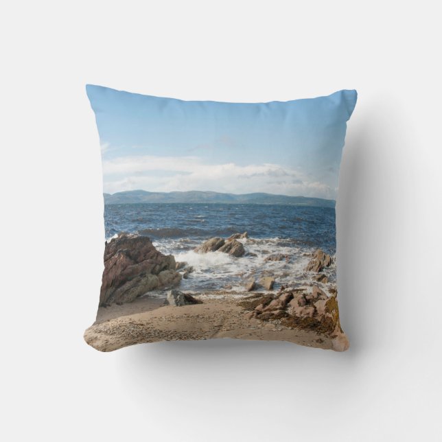 Cojín Decorativo Impresión de lienzo de fotos de tarjeta de compart (Anverso)