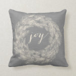 COJÍN DECORATIVO IMPRESIÓN DE LÍNEA DE INVIERNO | JOY STYLISH HOLID<br><div class="desc">WREATH DE INVIERNO | ELEGANTE HOLIDAY PILLOW</div>
