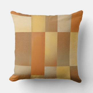 Cojín Decorativo Impresión de oro marrón Naranja moderno de mediado
