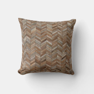 Cojín Decorativo Impresión de patrón Herringbone piel de vaca