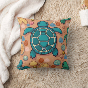 Cojín Decorativo Impresión de piedras de tortuga