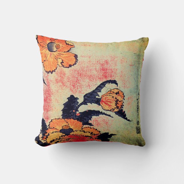 Cojín Decorativo IMPRESIÓN DE POBRE JAPONESA DE COTTON PILLOW perso (Anverso)