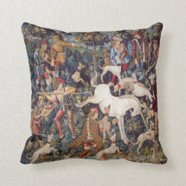 Cojín Decorativo Impresión de tapiz de cosecha de vintage, caza de 