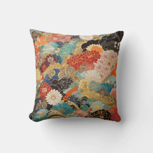 Cojín Decorativo impresión de tela komono de japón