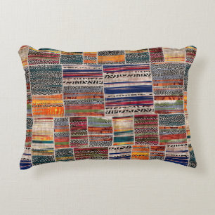 Cojín Decorativo Impresión de trama de tejido de mezcla de mosaico 