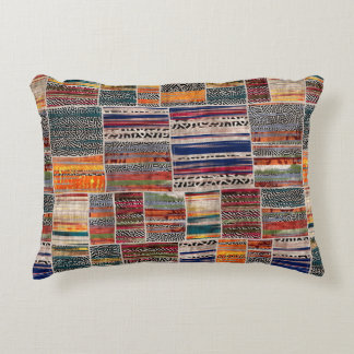 Cojín Decorativo Impresión de trama de tejido de mezcla de mosaico 