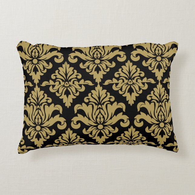 Cojín Decorativo Impresión decorativa de tejidos de Damasco (Anverso)