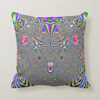 Cojín Decorativo Impresión del fractal del oso de koala del arco