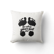 Impresión en blanco y negro "Be Where Your Feed"