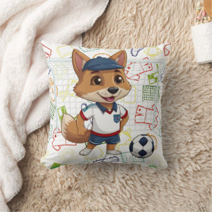 Cojín Decorativo Impresión en un cajón de fútbol