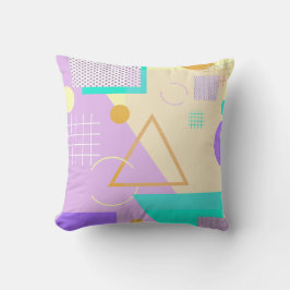 Cojín Decorativo Impresión geométrica amarilla