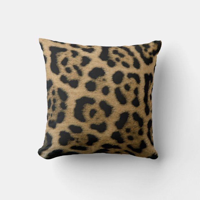 Cojín Decorativo Impresión Jaguar (Anverso)