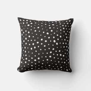 Cojín Decorativo Impresión/patrón dálmata inverso negro y blanco