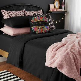 Cojín Decorativo Impresión personalizada de arcoíris y leopardo