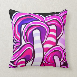 Cojín Decorativo Impresión psicodélica Trippy rosada del Hippie d