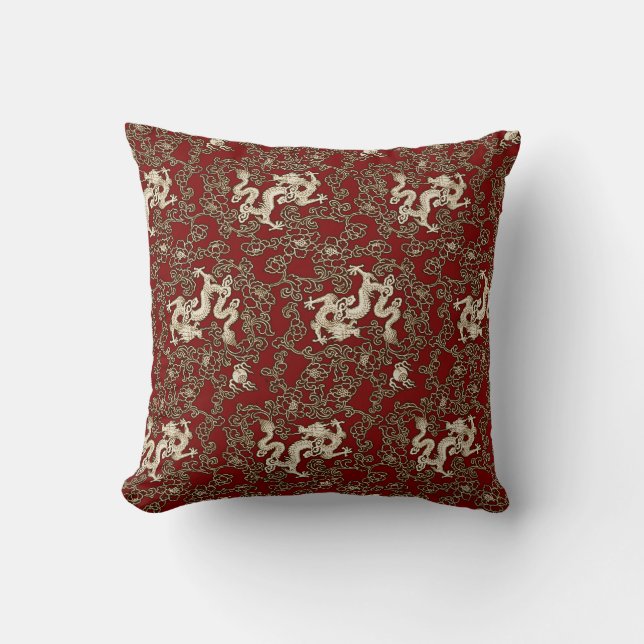 Cojín Decorativo Impresión tradicional del papel japonés del (Anverso)