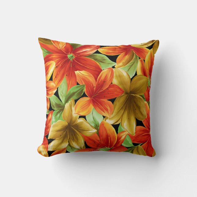 Cojín Decorativo Impresión tropical (Anverso)