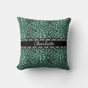 Cojín Decorativo Impresión y encaje de leopardo de la Fábrica de la