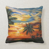 Impresionante atardecer tropical