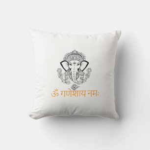 Cojín Decorativo Impresionante diseño impreso de Ganesh Ji con arte