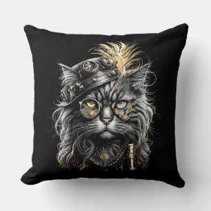 Cojín Decorativo Impresionante gato steampunk