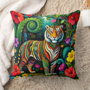Cojín Decorativo Impresionante Hada Animal Tigre