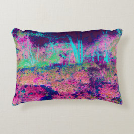 Cojín Decorativo Impresionante paisaje morado y rosa caliente