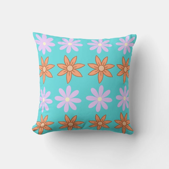 Cojín Decorativo Impresionante patrón de diseño floral para diseño  (Anverso)