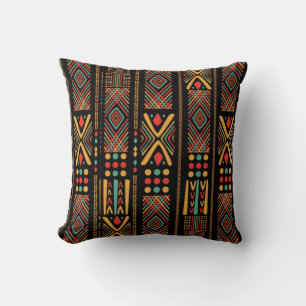 Cojín Decorativo Impresiones africanas tradicionales
