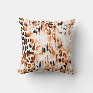 Cojín Decorativo Impresiones de animales africanos. Patrón natural