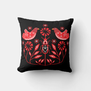 Cojín Decorativo Impresiones de Arte Popular Escandinavo Fleece d