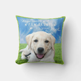 Cojín Decorativo Impresiones de la pata de la licencia de los