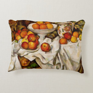 Cojín Decorativo Impresionismo de la impresión de manzanas y naranj