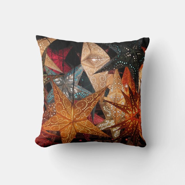 Cojín decorativo impreso de Navidades coloridos (Anverso)