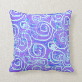 Cojín decorativo impreso púrpura del Batik-Estilo