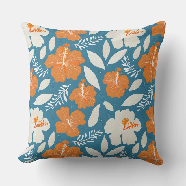 Cojín Decorativo Impresora hawaiana (Anverso)