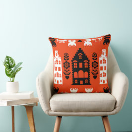 Cojín Decorativo Imprimir arte folclórico holandés en los Países Ba