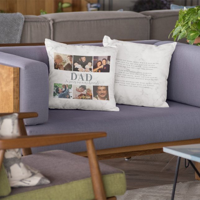 Cojín Decorativo In Loving Memory | 6 Photo Collage Memorial (Subido por el creador)