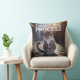Cojín Decorativo Incluso mi gato está tarifado - Confía en el proce