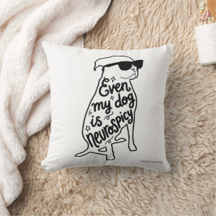 Cojín Decorativo Incluso mi perro es neurodivertido Gafas de sol di